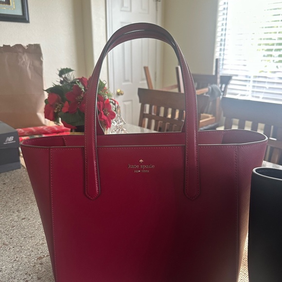 Kate Spade Cherry Red and Midnight Black Tote Set - Picture 3 of 5